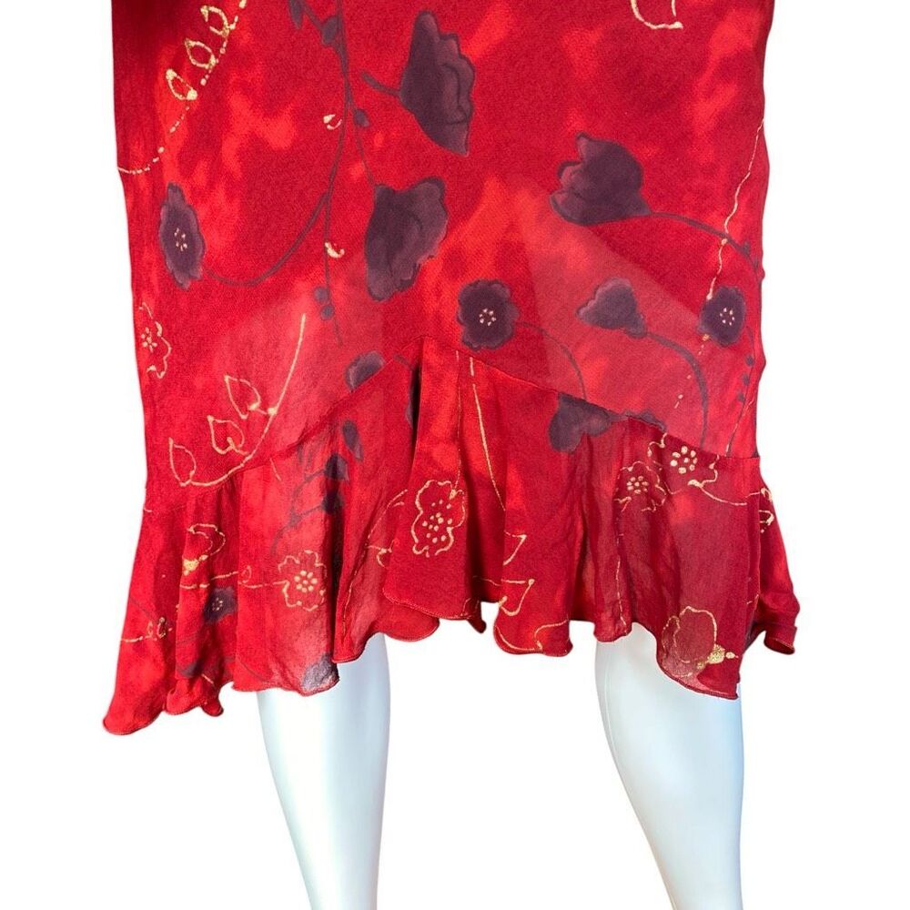 y2k vintage floral midi dress - Picture 4 of 7